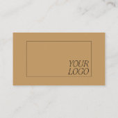 Lila-Minimal-Fett-Logo für den aktuellen gelben Fa Visitenkarte (Rückseite)