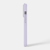 Lila Minimal Monogramm iPhone-Hülle iPhone Hülle (Linke Seite)