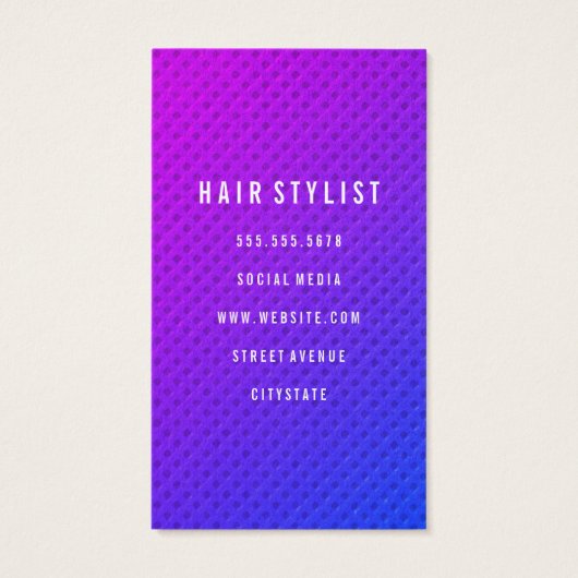 Lila Minimalistische Mischung (Rückseite)