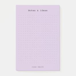 Lila minimalistische personalisierte retro-ästheti post-it klebezettel