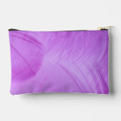Lila Minimalistischer Makeup Zubehörtasche (Rückseite)