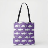 Lila Minnow-Pattern Tasche (Vorderseite)