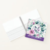 Lila Minze Blume Dankbarkeit Sessing Journal Notizblock (Innenseite)