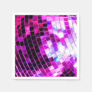 Lila Mirror Disco Ball Serviette