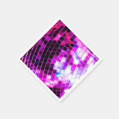 Lila Mirror Disco Ball Serviette (Ecke)