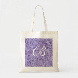 Lila Mischungen, Monogramm-Taschentaschen, Tragetasche