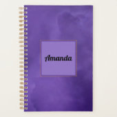 Lila Mist Personal Daily and Goals Individuelle Na Planer (Vorderseite)