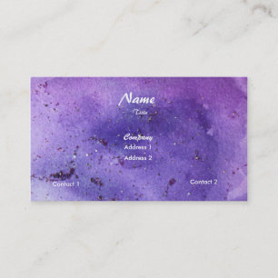 Lila Misty Sparkle Business Card Visitenkarte