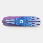 Lila mit Blue Rays DD-Markenskateboard Skateboard (Horizontal)