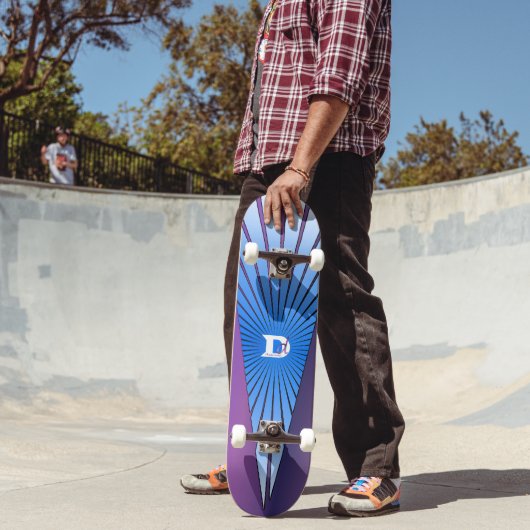 Lila mit Blue Rays DD-Markenskateboard Skateboard (Außenbereich 2)