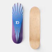 Lila mit Blue Rays DD-Markenskateboard Skateboard (Vorderseite)