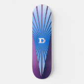 Lila mit Blue Rays DD-Markenskateboard Skateboard (Vorderseite)