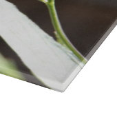 Lila mit Blumenblüte mit Scripture-Vers, Psalm Schneidebrett (Ecke)