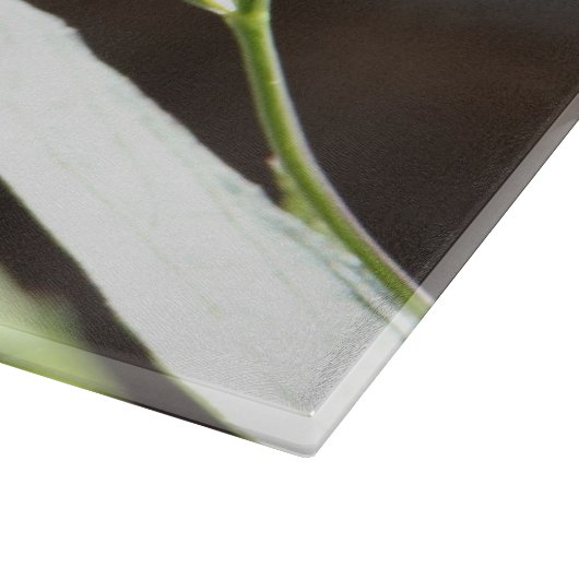 Lila mit Blumenblüte mit Scripture-Vers, Psalm Schneidebrett (Ecke)