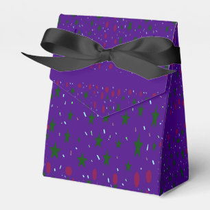Lila mit dunkelroten Farbmustern hübsch Geschenkschachtel