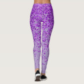 Lila mit Freckles Print Leggings (Rückseite)