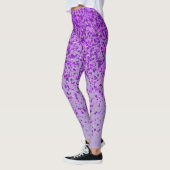 Lila mit Freckles Print Leggings (Links)