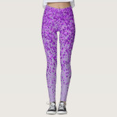 Lila mit Freckles Print Leggings (Vorderseite)