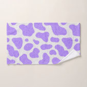 Lila mit Glitzer überall auf Kuh Druckbad Badhandtuch Set (Handtuch)
