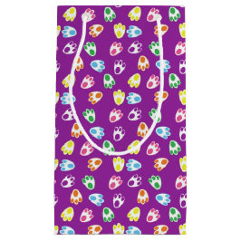 LILA MIT HELL GEARBEITETEN ÖSTERBUNNZAHLEN KLEINE GESCHENKTÜTE