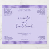 Lila mit lila Etikett für Folienkosmetik (Einzelnes Label)