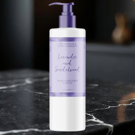 Lila mit lila Etikett für Folienkosmetik