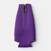 Lila Mit Monogramm Flasche Cooler Flaschenkühler (Rückseite)