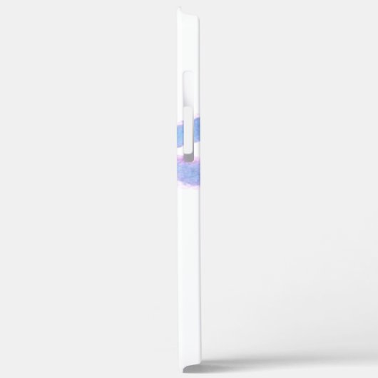 Lila Mit Monogramm Libelle Case-Mate iPhone Hülle (Rückseite / Links)