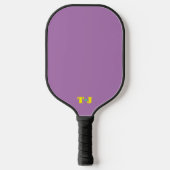 Lila Mit Monogramm Pickleball Schläger (Vorderseite)