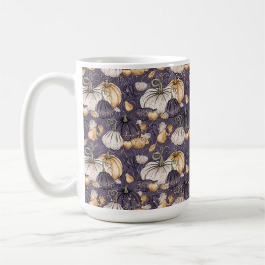 LILA MIT ORANGE CREAM & LILA PUMPKINS KAFFEETASSE (Links)
