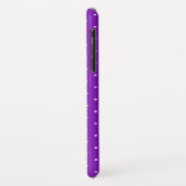 lila mit weißen Polka-Punkten atmen Case-Mate iPhone Hülle (Hinten/Links)