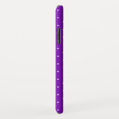 lila mit weißen Polka-Punkten gesegnet Case-Mate iPhone Hülle (Hinten/Rechts)