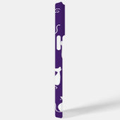 LILA MIT WEISSER SITZKATZMUSTER Case-Mate iPhone HÜLLE (Rückseite / Rechts)