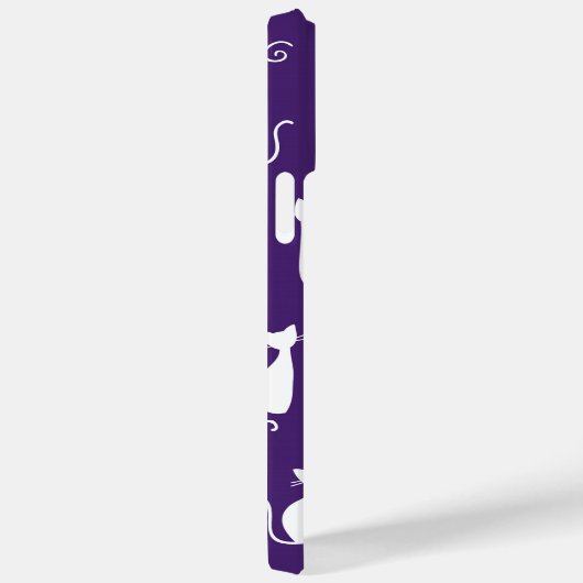 LILA MIT WEISSER SITZKATZMUSTER Case-Mate iPhone HÜLLE (Rückseite / Rechts)