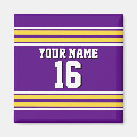 Lila mit Yellow White Stripes Team Jersey
