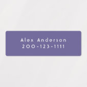 Lila mittelwasserdichte Adhesive Kid's Labels Etiketten (Design 1)