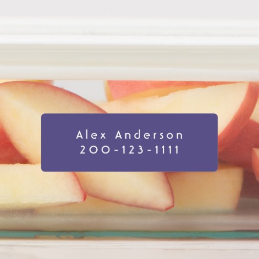 Lila mittelwasserdichte Adhesive Kid's Labels Etiketten (Befestigt)