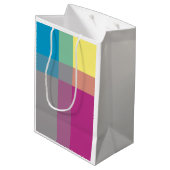 Lila Mittlere Geschenktüte (Rückseite Schrägansicht)
