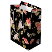 Lila Mittlere Geschenktüte (Rückseite Schrägansicht)