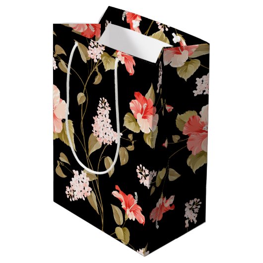 Lila Mittlere Geschenktüte (Rückseite Schrägansicht)