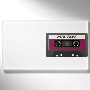 Lila Mix-Tape - 80er und 90er Retro Geschenk Namenschild