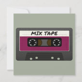 Lila Mix-Tape - 80er und Retro-Inspiriert Geschenk (Vorderseite)