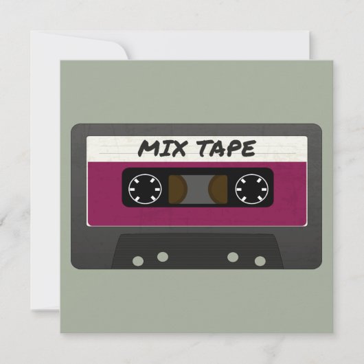 Lila Mix-Tape - 80er und Retro-Inspiriert Geschenk (Vorderseite)