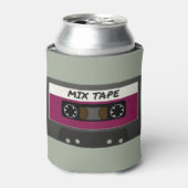 Lila Mix-Tape - 80er und Retro-Inspiriert Geschenk Dosenkühler (Kanne Vorderseite)