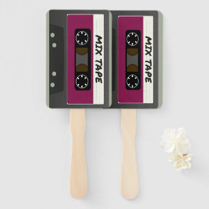 Lila Mix-Tape - 80er und Retro-Inspiriert Geschenk Fächer