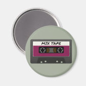 Lila Mix-Tape - 80er und Retro-Inspiriert Geschenk Magnet (Vorderseite/Rückseite)