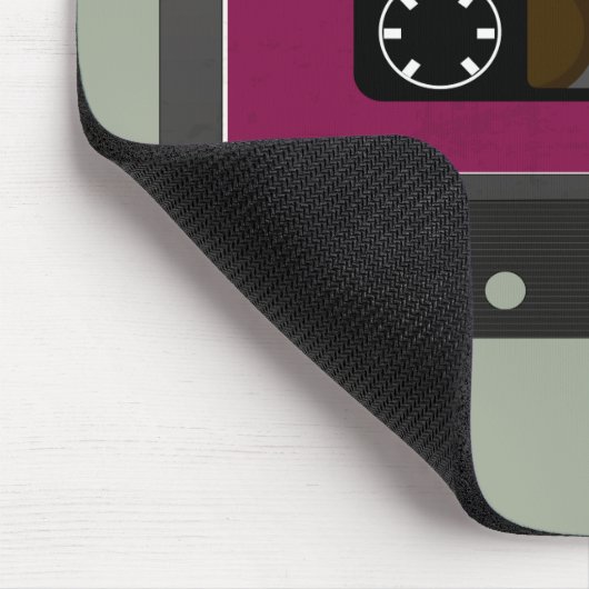 Lila Mix-Tape - 80er und Retro-Inspiriert Geschenk Mousepad (Ecke)