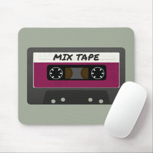 Lila Mix-Tape - 80er und Retro-Inspiriert Geschenk Mousepad