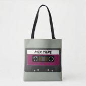 Lila Mix-Tape - 80er und Retro-Inspiriert Geschenk Tasche (Vorderseite)