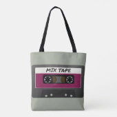 Lila Mix-Tape - 80er und Retro-Inspiriert Geschenk Tasche (Rückseite)